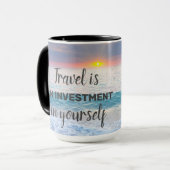 Mooie Maldiven Beach Sunset Mok (Voorkant links)