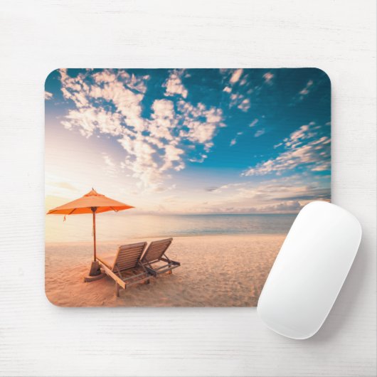 Mooie Maldiven Beach Sunset Muismat (Met muis)