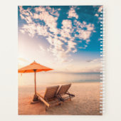 Mooie Maldiven Beach Sunset Planner (Achterkant)