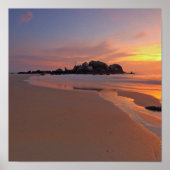 Mooie Maldiven Beach Sunset Poster (Voorkant)