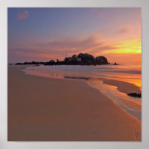Mooie Maldiven Beach Sunset Poster