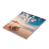 Mooie Maldiven Beach Sunset Tegeltje (Zijkant)