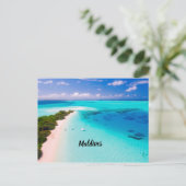 Mooie Maldiven Briefkaart (Staand voorkant)