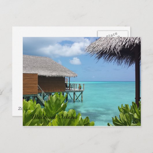 Mooie Malediven Briefkaart (Voorkant / Achterkant)