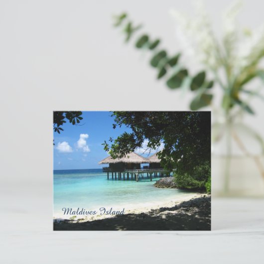 Mooie Malediven Briefkaart (Staand voorkant)
