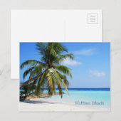 Mooie Malediven Briefkaart (Voorkant / Achterkant)