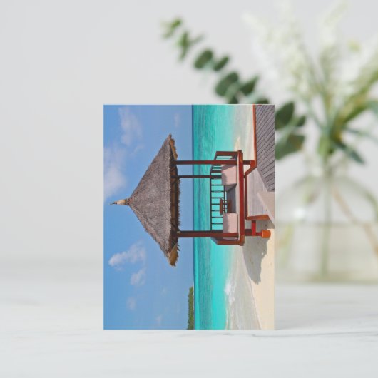 Mooie Malediven Briefkaart (Staand voorkant)