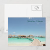 Mooie Malediven eilanden, turquoise oceaan Briefkaart (Voorkant / Achterkant)