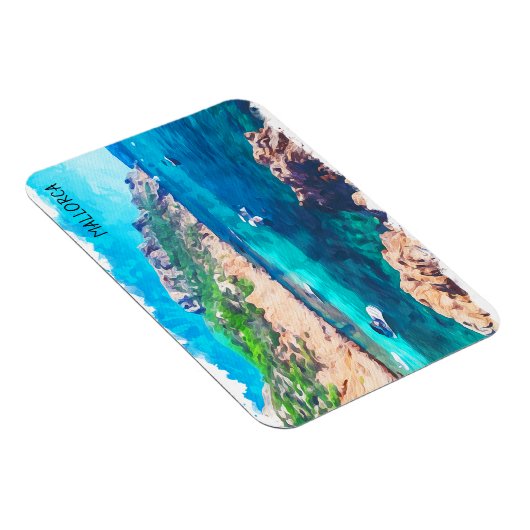 Mooie Mallorca Waterverf Spanje Magneet (Rechterzijde)