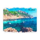 Mooie Mallorca Waterverf Spanje Magneet (Horizontaal)