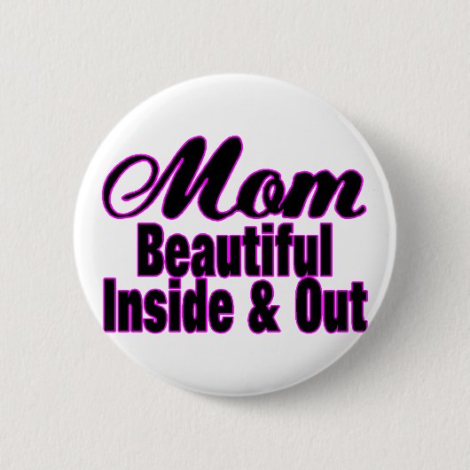 Mooie mam ronde button 5,7 cm (Voorkant)