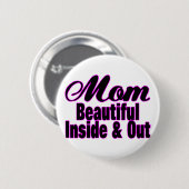 Mooie mam ronde button 5,7 cm (Voorkant /achterkant)