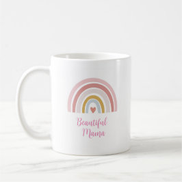 mooie mama mok cadeau met roze regenboog moeder