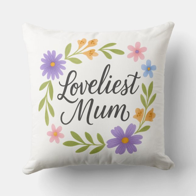 Mooie mama Sierkussen – Mum Love Cushion (Achterkant)