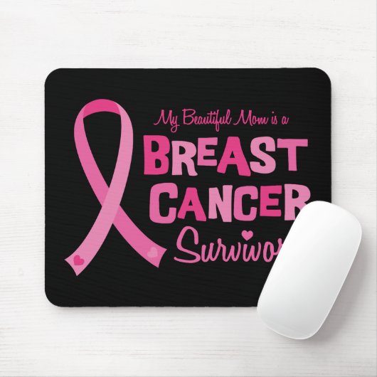 Mooie mammaankanker Survivor Mousepad Muismat (Met muis)