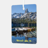 Mooie Mammoth-meren, CA Metalen Ornament (Voorkant links)