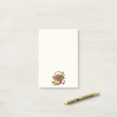 Mooie mand vol aardbeien post-it® notes (Op bureau)