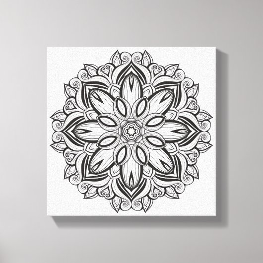 Mooie Mandala 6 Canvas Afdruk (Voorkant)