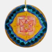 Mooie Mandala Cirkel Ornament (Achterkant)