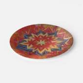 Mooie Mandala Custom Paper Borden 7 in Papieren Bordje (Gekanteld)