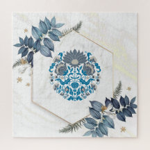 Mooie Mandala Floral Art, Cream Background