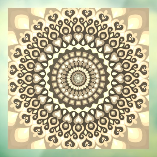 Mooie Mandala kunst Raamsticker (Vel 3)