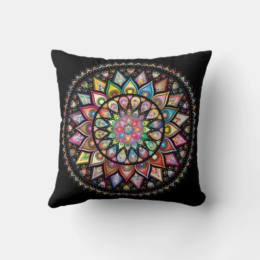 Mooie Mandala-kussen Kussen (Achterkant)