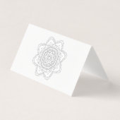 Mooie mandala ontwerp bloem indian vect visitekaartje (Voorkant)