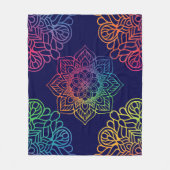 Mooie Mandala print fleece deken (Voorkant)