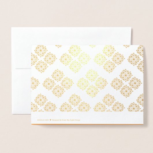 Mooie Mandala Print Ontspanning Verjaardag Folie Kaarten (Met envelop)