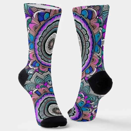 Mooie Mandala Socks Sokken (Gebogen)