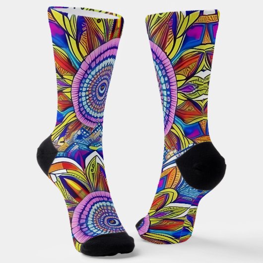 Mooie Mandala Socks Sokken (Gebogen)