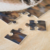 Mooie Mandarijns Duck op de Rocks Legpuzzel (Zijkant)