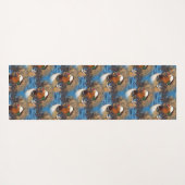 Mooie Mandarijns Duck op het meer Yogamat (Achterkant (horizontaal))