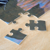 Mooie Mandarijnse Duck in de Pond Legpuzzel (Zijkant)