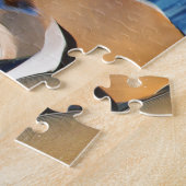 Mooie Mandarijnse eend bij de Pond Legpuzzel (Zijkant)