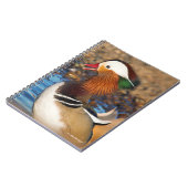 Mooie Mandarijnse eend bij de Pond Notitieboek (Linkerzijde)