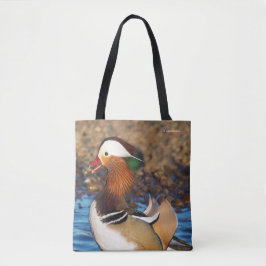 Mooie Mandarijnse eend bij de Pond Tote Bag