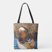 Mooie Mandarijnse eend bij de Pond Tote Bag (Achterkant)