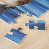 Mooie Mandarijnse eend op de Shore Legpuzzel (Zijkant)