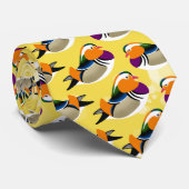 Mooie Mandarijnse eenden Stropdas (Opgerold)