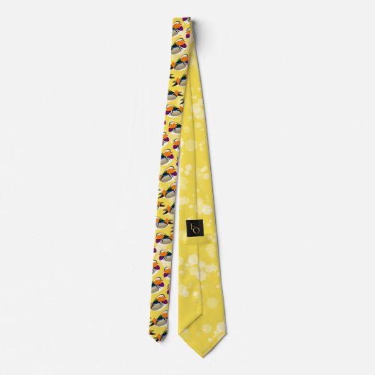 Mooie Mandarijnse eenden Stropdas (Achterkant)