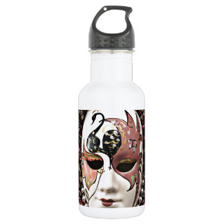 Mooie mannelijke carnavalsmasker waterfles 