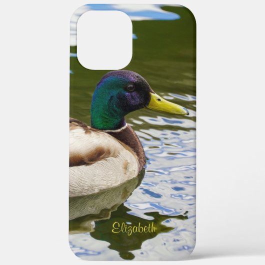Mooie mannelijke Mallard Duck persoonlijke Case-Mate iPhone Case (Achterkant)