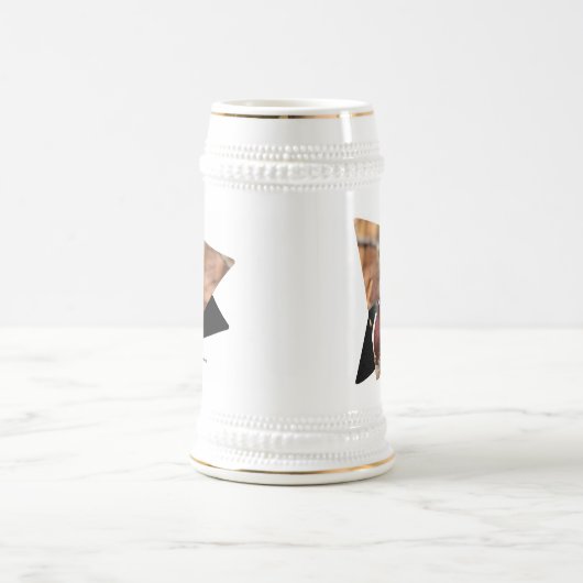 Mooie mannetjes boswatereend in het bos bierpul (Center)