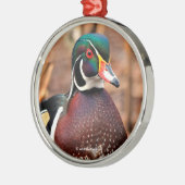 Mooie mannetjesbok in de Bossen Metalen Ornament (Links)