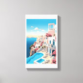 Mooie Marakech verf uitgerekt canvas print (Voorkant)