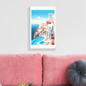 Mooie Marakech verf uitgerekt canvas print (Insitu (Woonkamer))