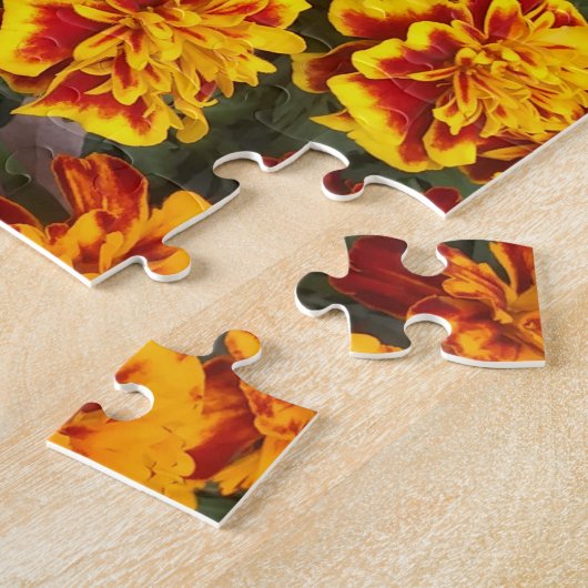 Mooie Marigolds Jigzaag Puzzle Legpuzzel (Zijkant)