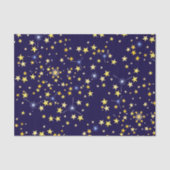 Mooie marineblauwe hemelpatroon leuk liefdevolle s tissuepapier (Voorkant)